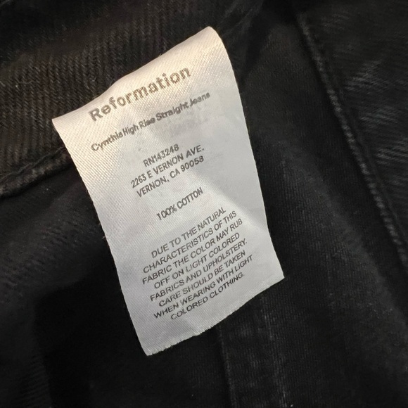 Reformation Cynthia High Rise Straight Leg Jeans - Picture 5 of 5